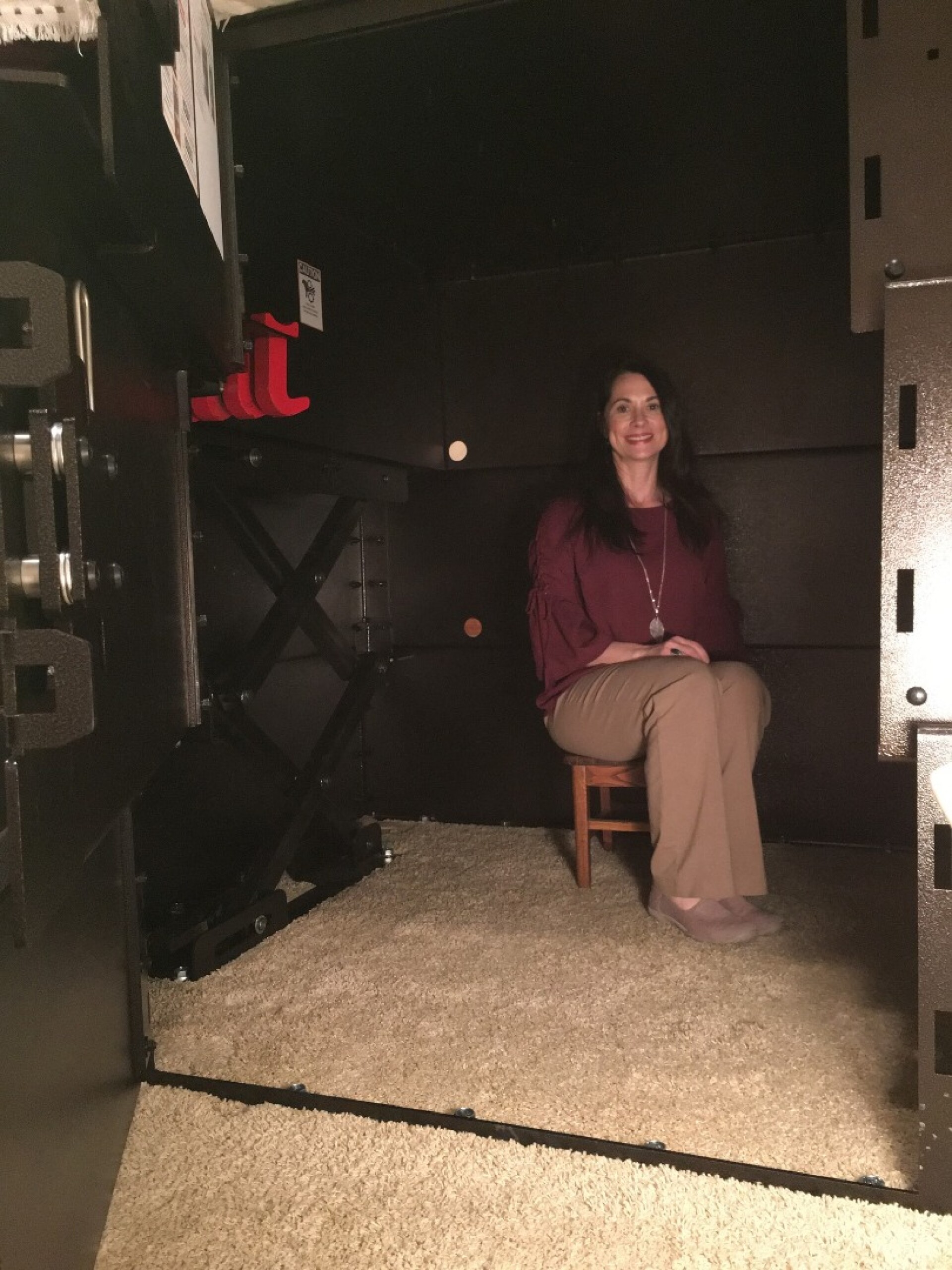 Telescoping bed frame doubles as a tornado shelter