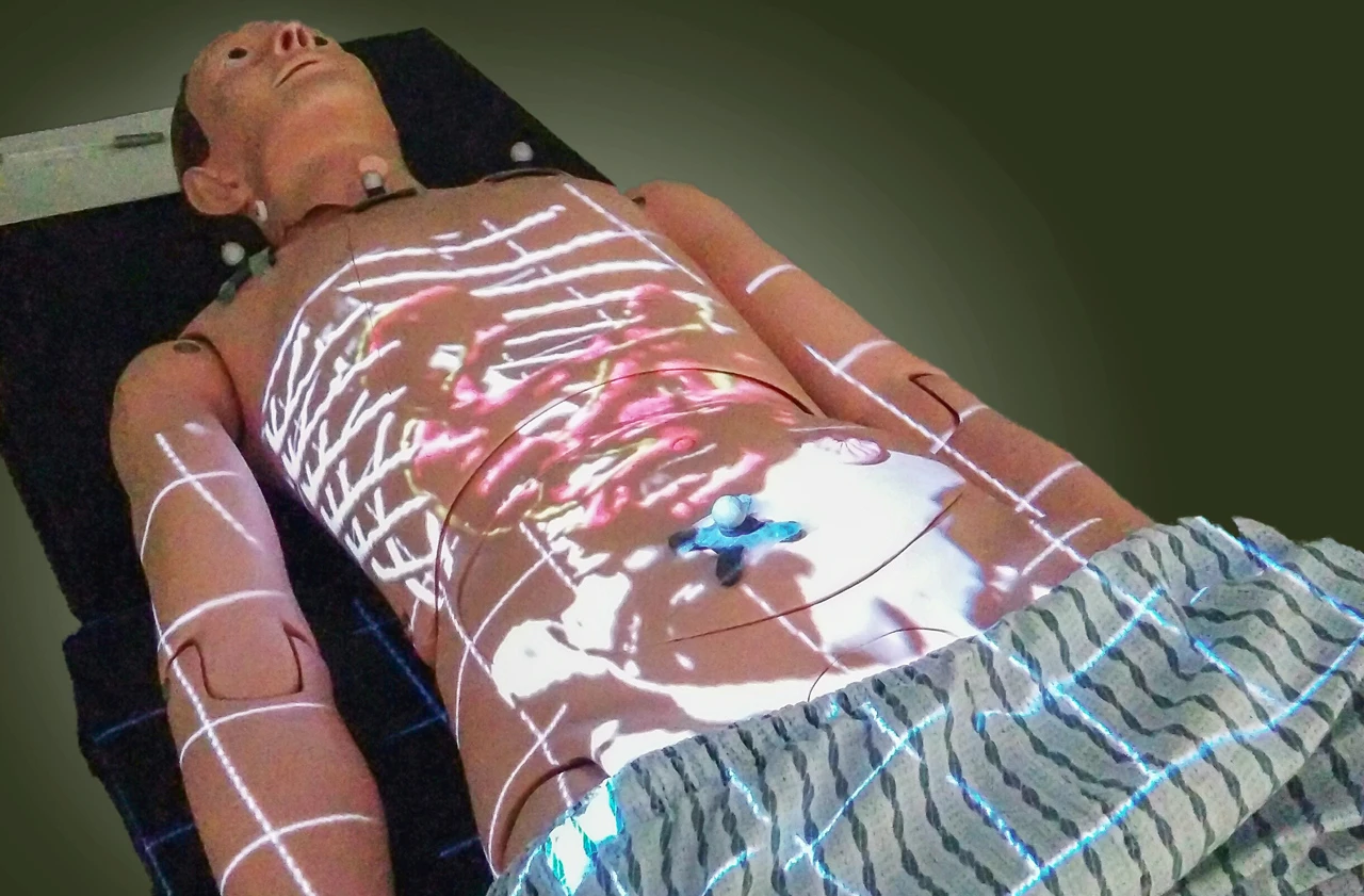 ProjectDR is demonstrated on a mannequin
