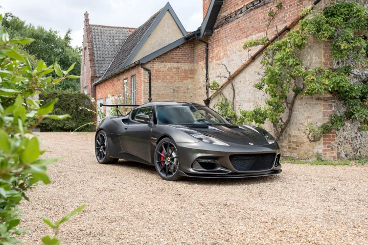 Carbon fiber has been used for the new aero addenda on the Evora