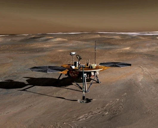 Artist's impression of NASA's Phoenix Mars LanderImage credit: NASA/JPL