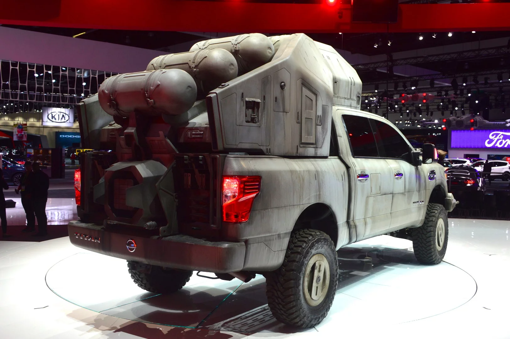 According to Nissan, the Titan AT-M6 is the largest-size unveiling at the 2017 LA show