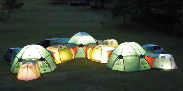 The Decagon Link Station by Logos is a modular tent system with, theoretically at least, no limit to its extendability