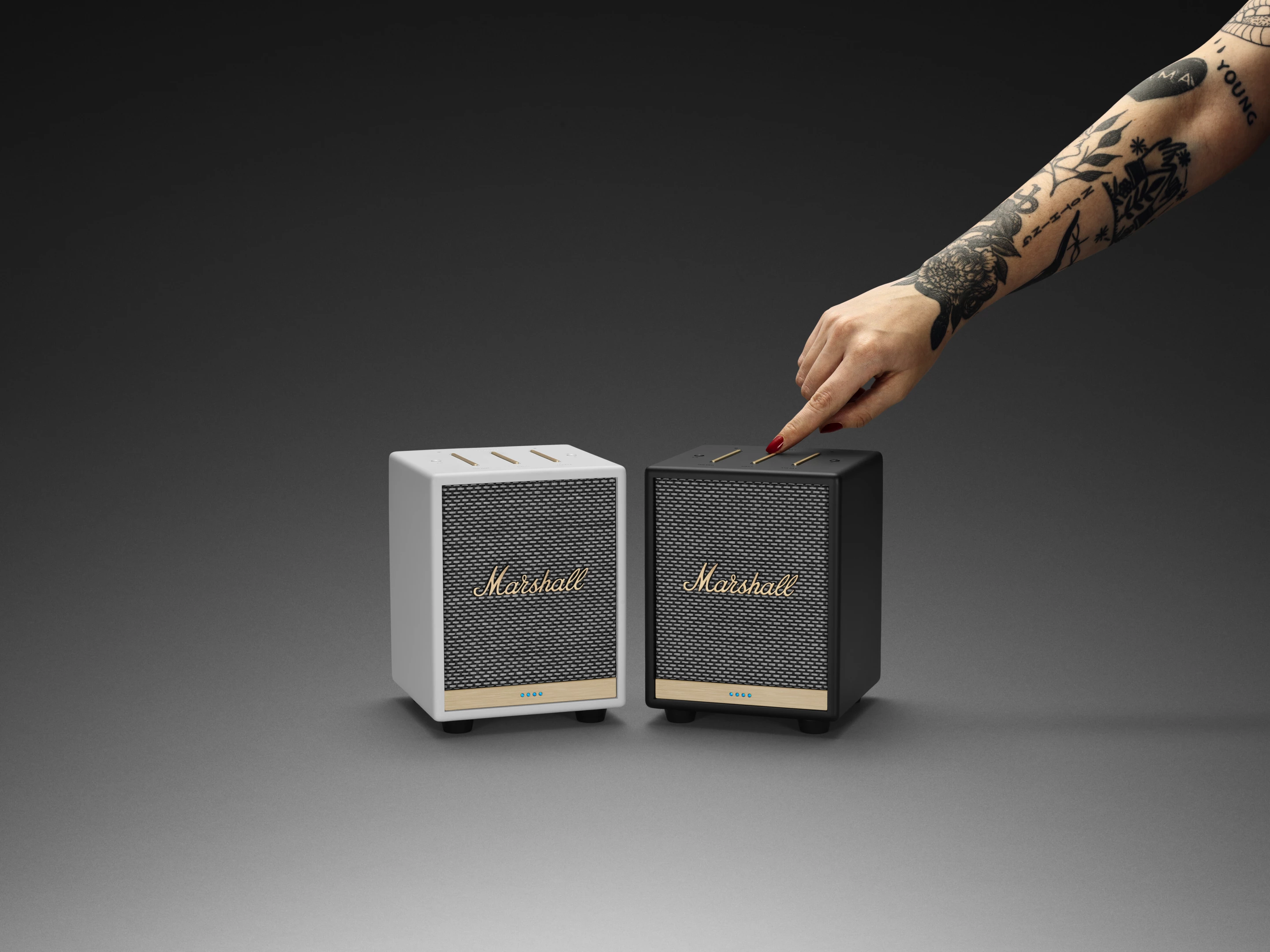 Each Uxbridge Voice unit packs a 30-watt Class D amplifier driving a woofer and a tweeter