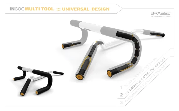 The Incog is flexible, allowing for use in various types of handlebars
