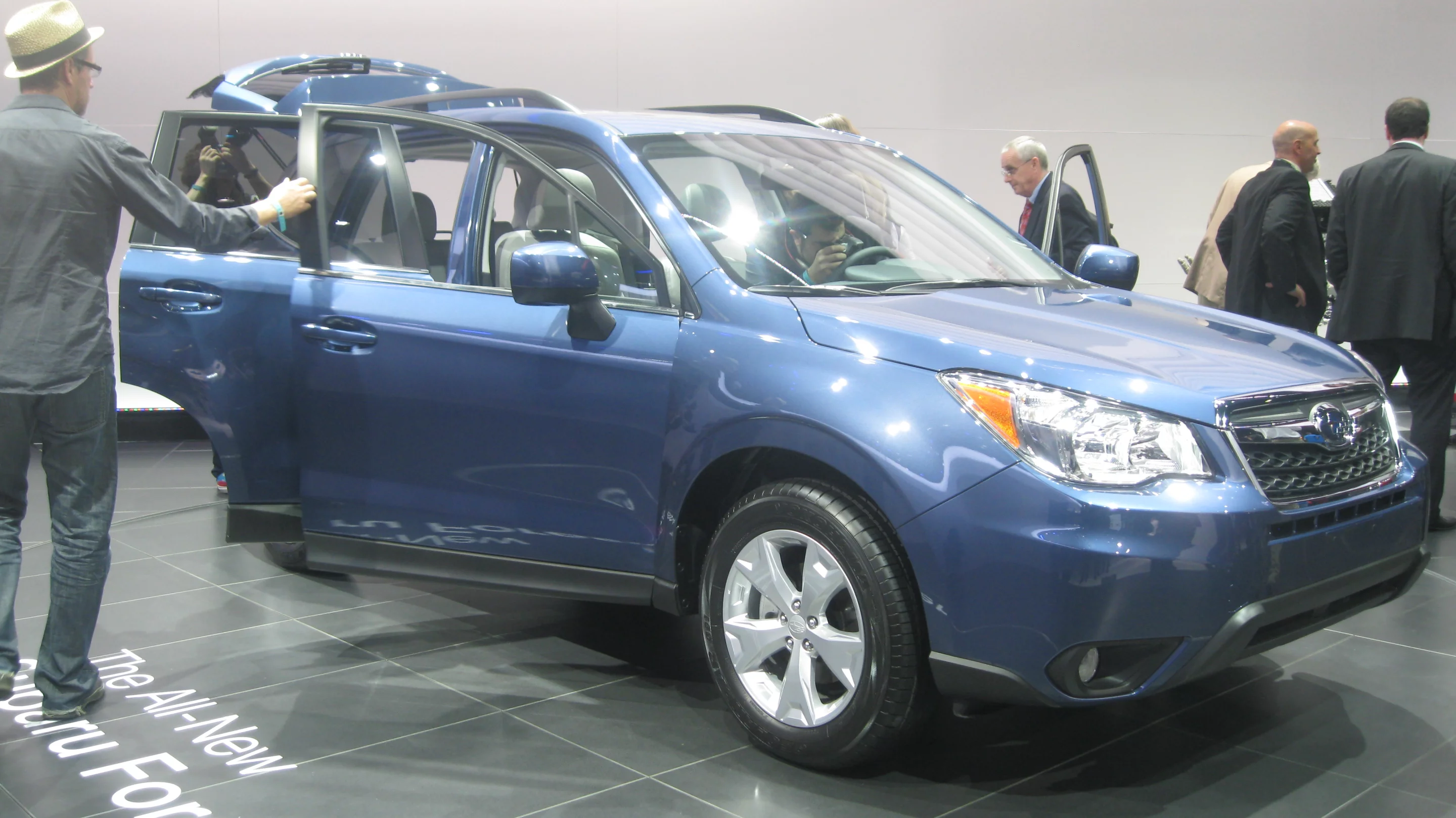 The 2014 Forester is slightly bigger thanks to a longer, wider design