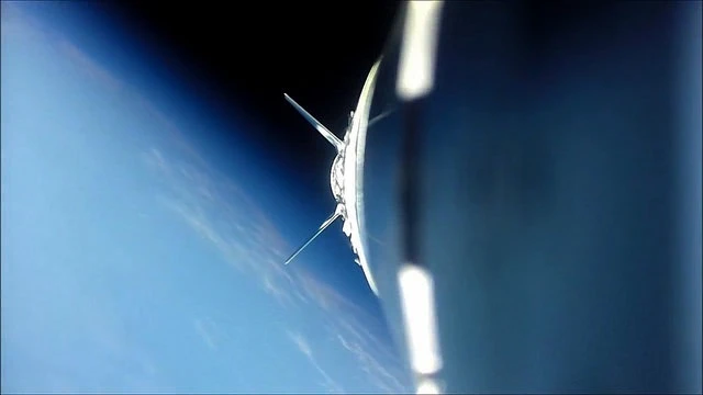 The view from space on an UP Aerospace craft launched from Spaceport America (Photo: Spaceport America)
