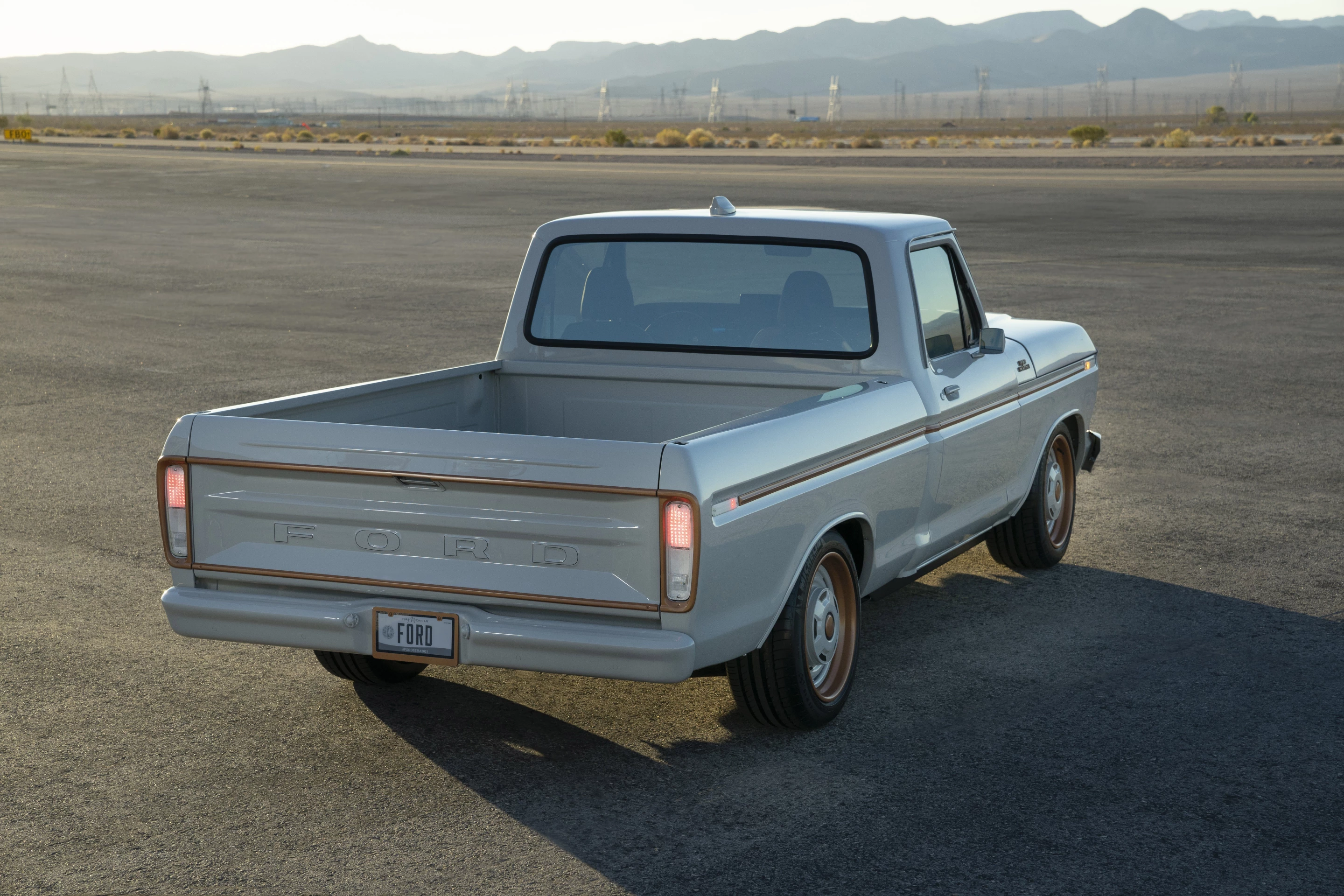 The Ford F-100 Eluminator concept from the rear