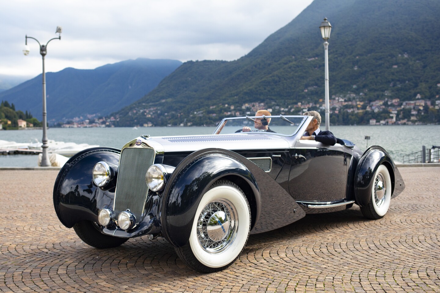 The class winner in Class B (Developing the Theme) was this 1938 Delage D8-120 S Cabriolet, with coachwork by De Villars. The car was displayed by Fritz Burkard (CH)