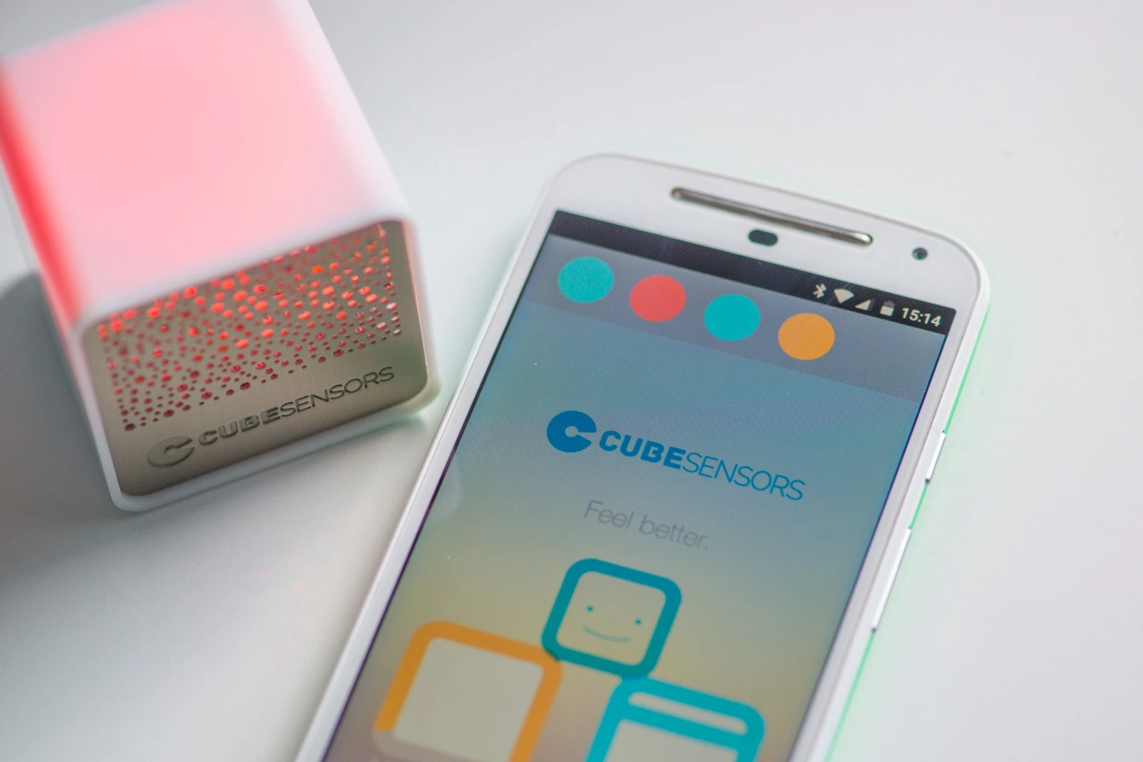The CubeSensors web app can be accessed from anywhere, meaning you can check on you home while away