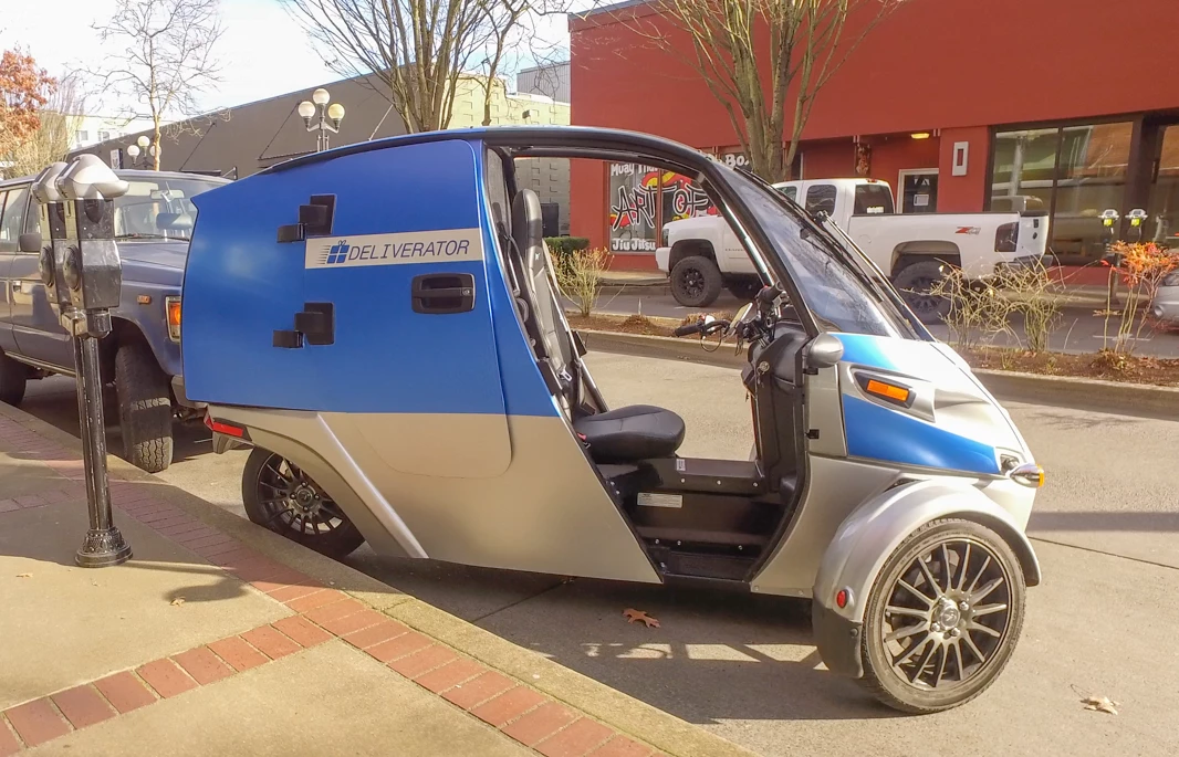Access to the cargo space is via a door to the side