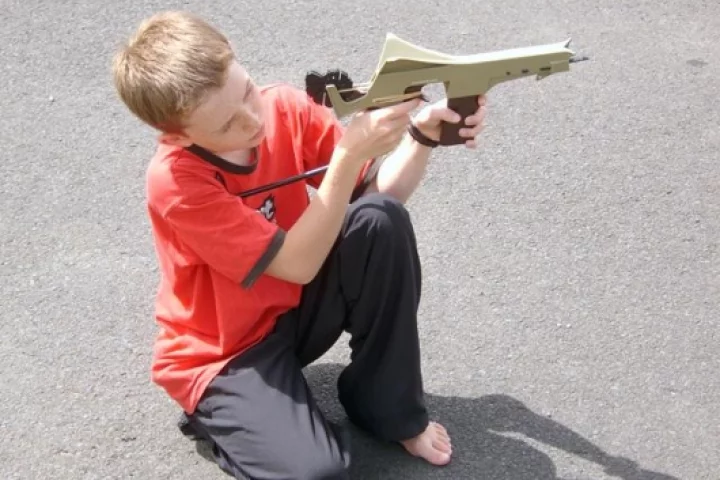 George takes aim