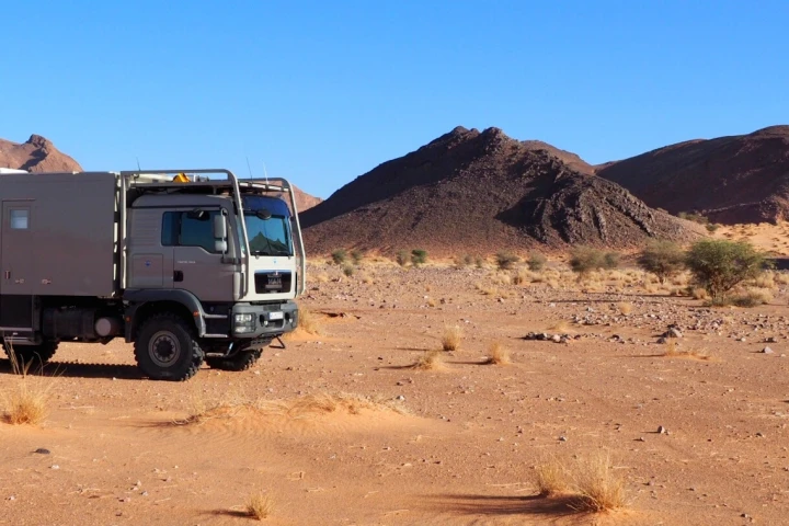 Park a MAN MD57 in the middle of nowhere, and you have a comfortable temporary off-grid living solution