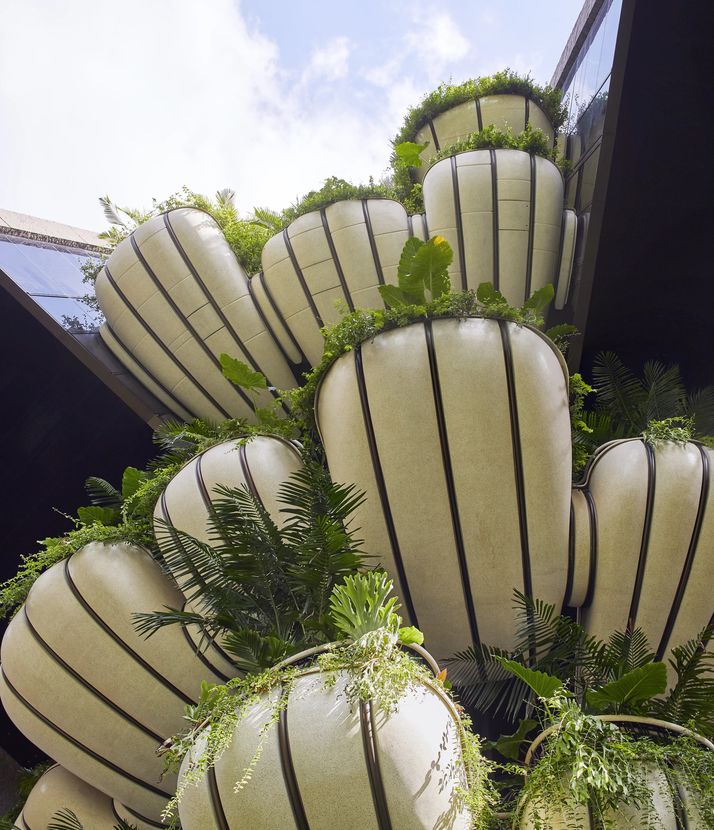 Eden's balconies are made from smooth polished concrete