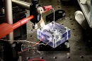 An experimental setup designed to test the technology under controlled conditions