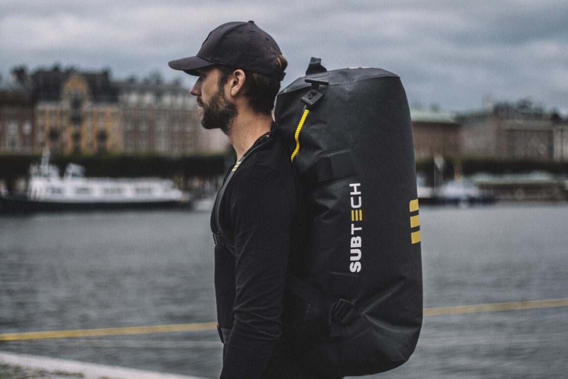 Pro Drybag 2.0 extreme sports backpack is waterproof down to 50 meters