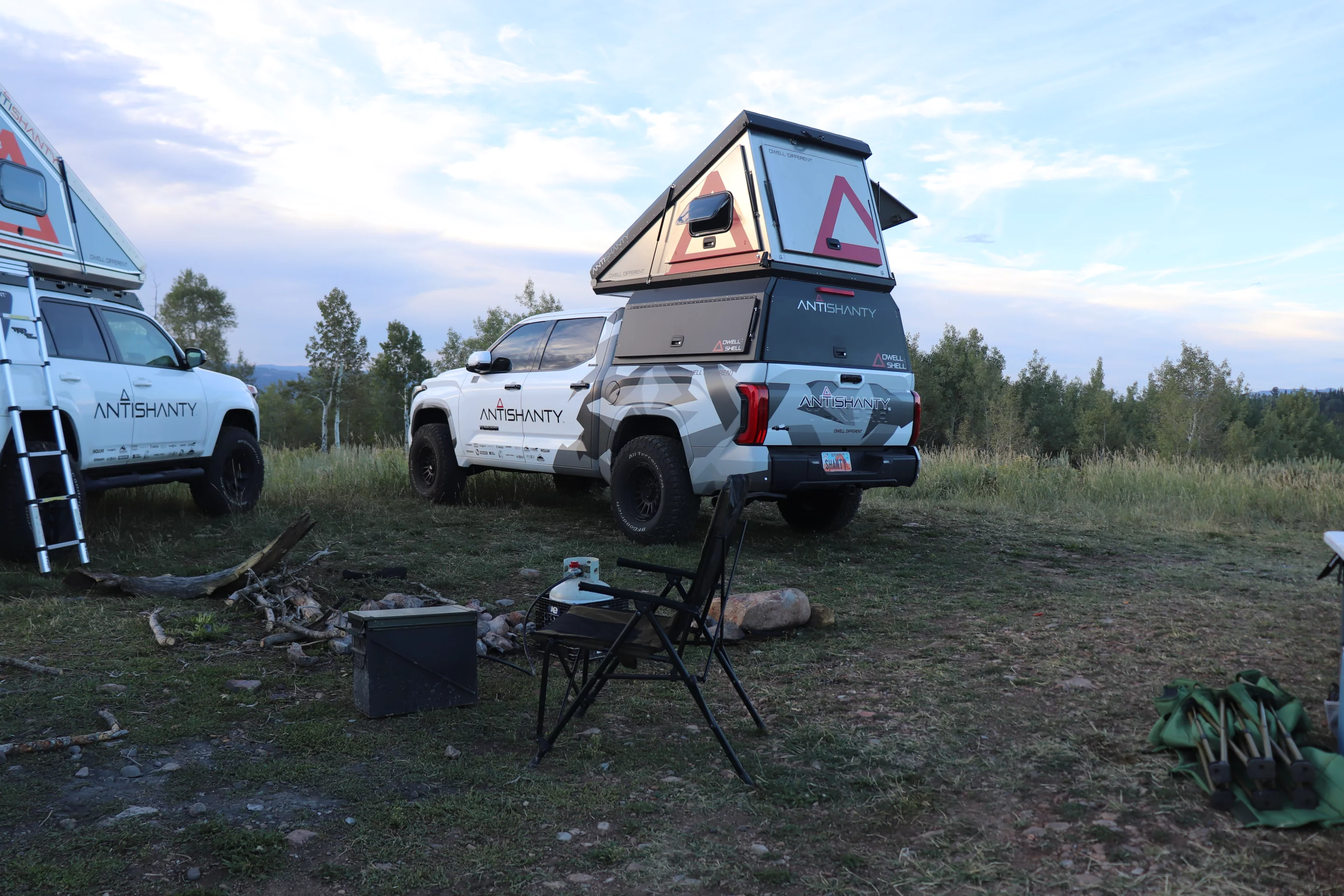 The AntiShanty Dwell Shell makes a fast camp with hard walls on all sides
