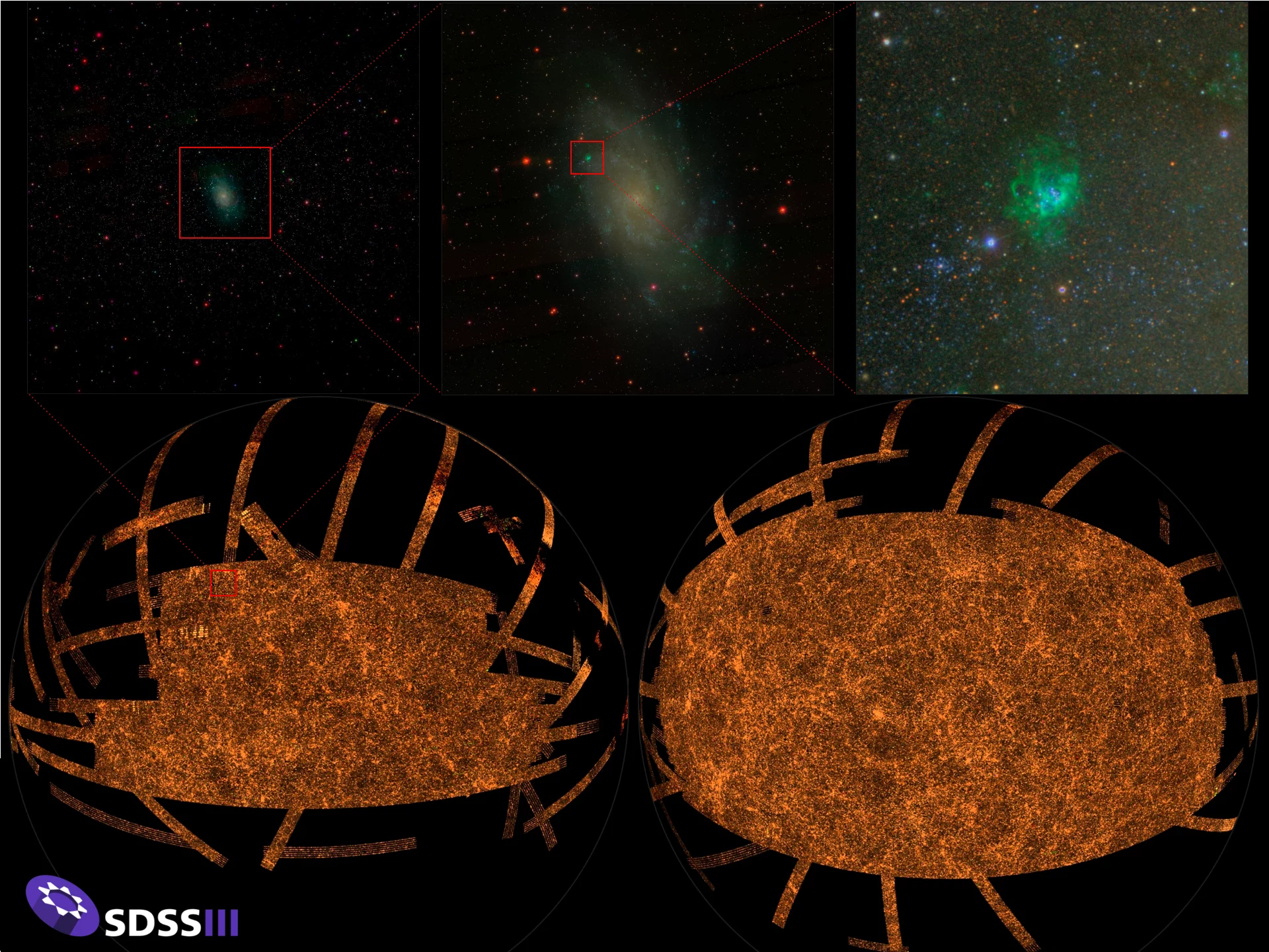 Astronomers from the Sloan Digital Sky Survey have just made the largest ever digital color image of the sky available to the scientific community and the public alike