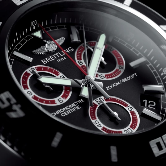 The Superocean M2000 Chronograph dial