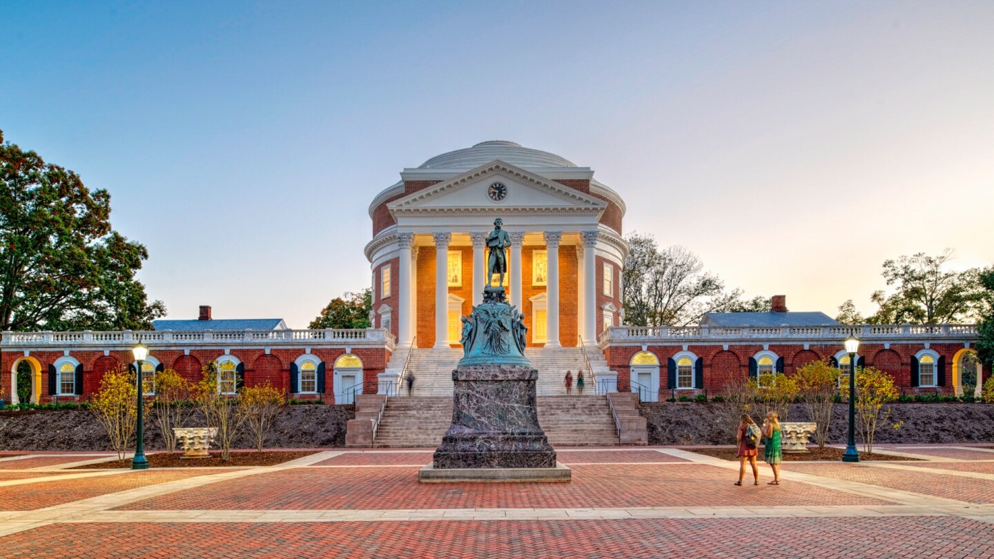 The Restoration of the Rotunda at the University of Virginia involved the replacement of a leaking roof with a copper unit