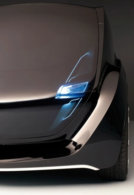 The EDAG Light Car - Open Source concept vehicle has lighting which can be configured to suit the owner's preference