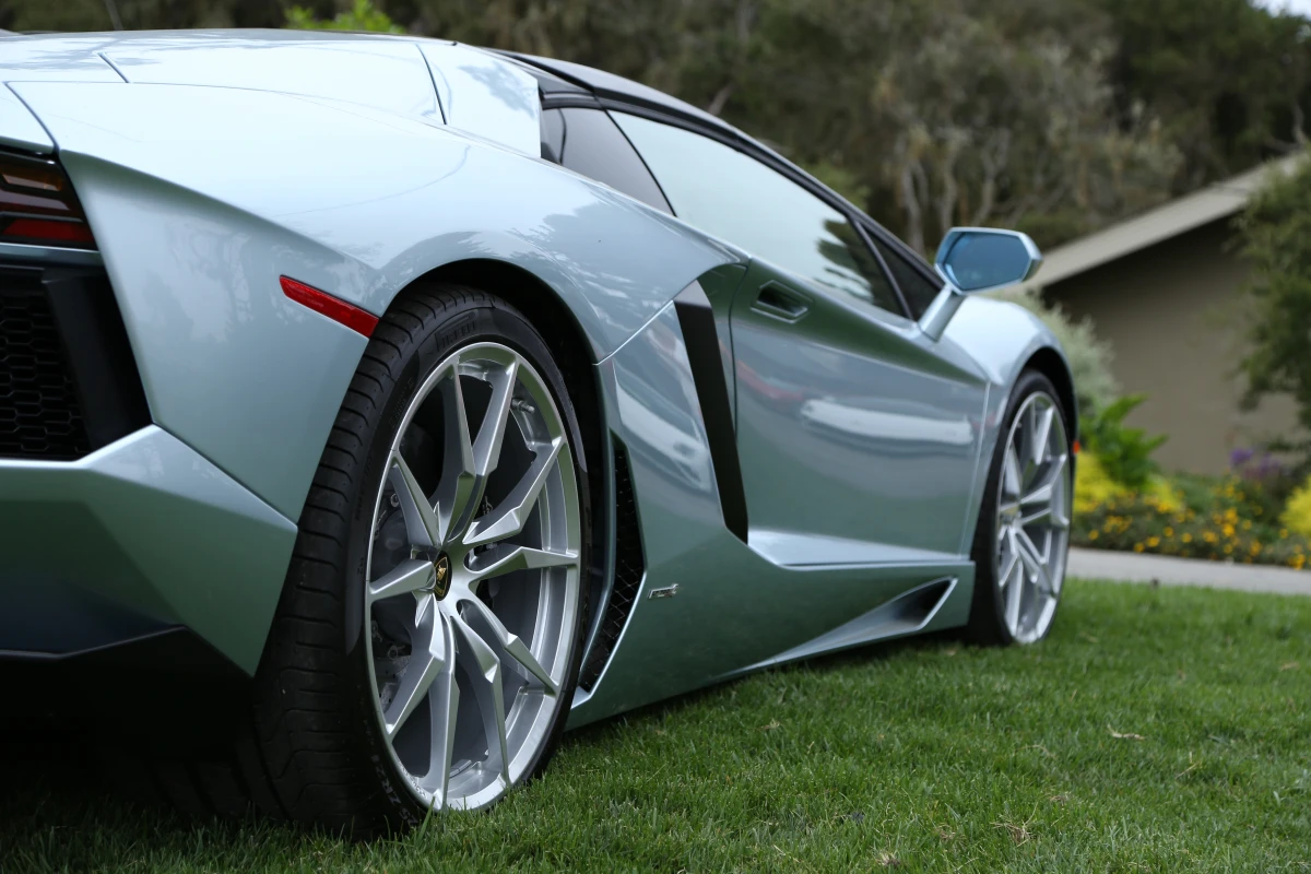 LP 720-4 Aventador Roadster was on hand as part of Lamborghini's 50th Anniversary test drive in fog shrouded California (Photo: Angus MacKenzie/Gizmag.com)