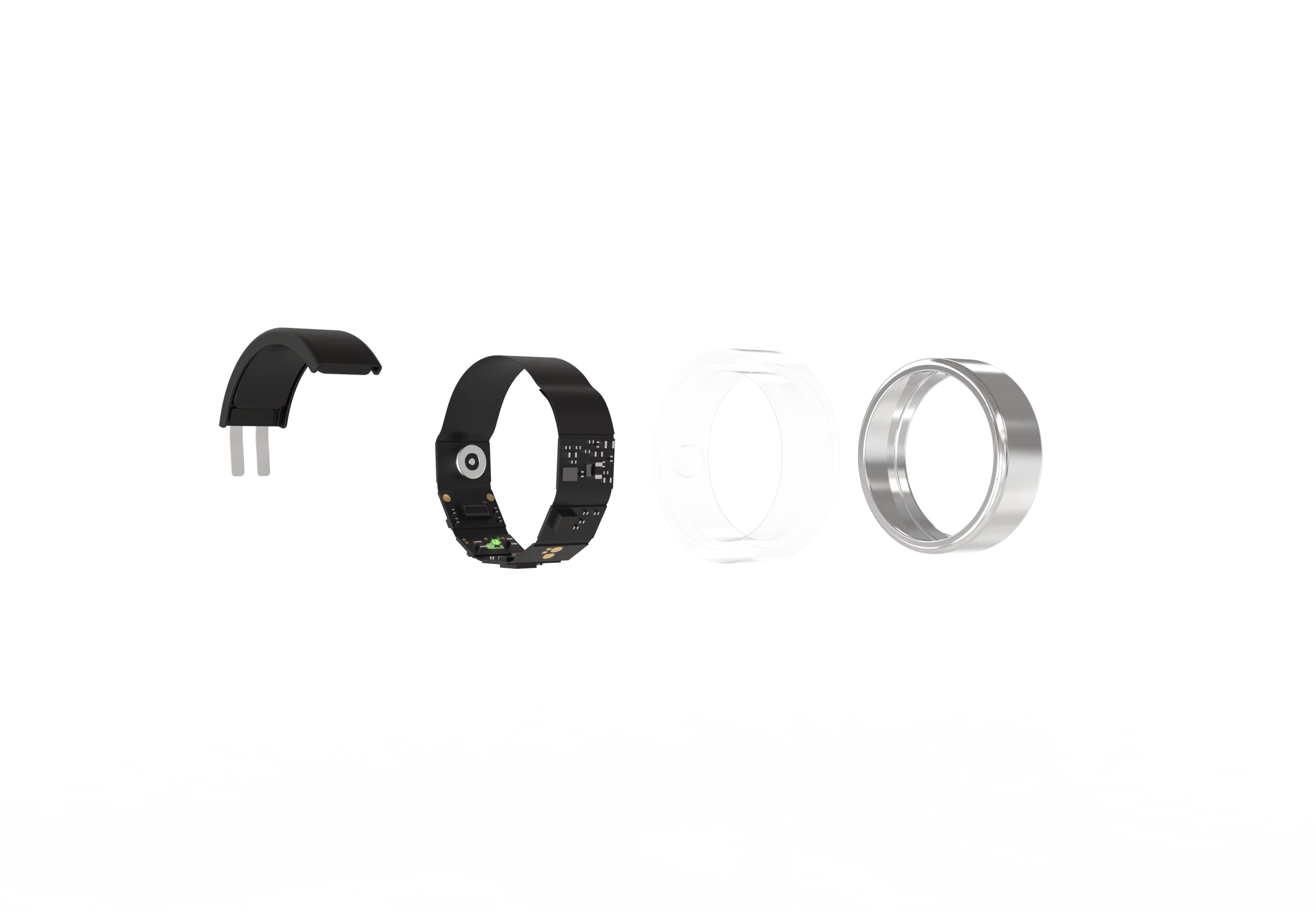 Exploded view of the Ice Ring from Ice Watch and Omate