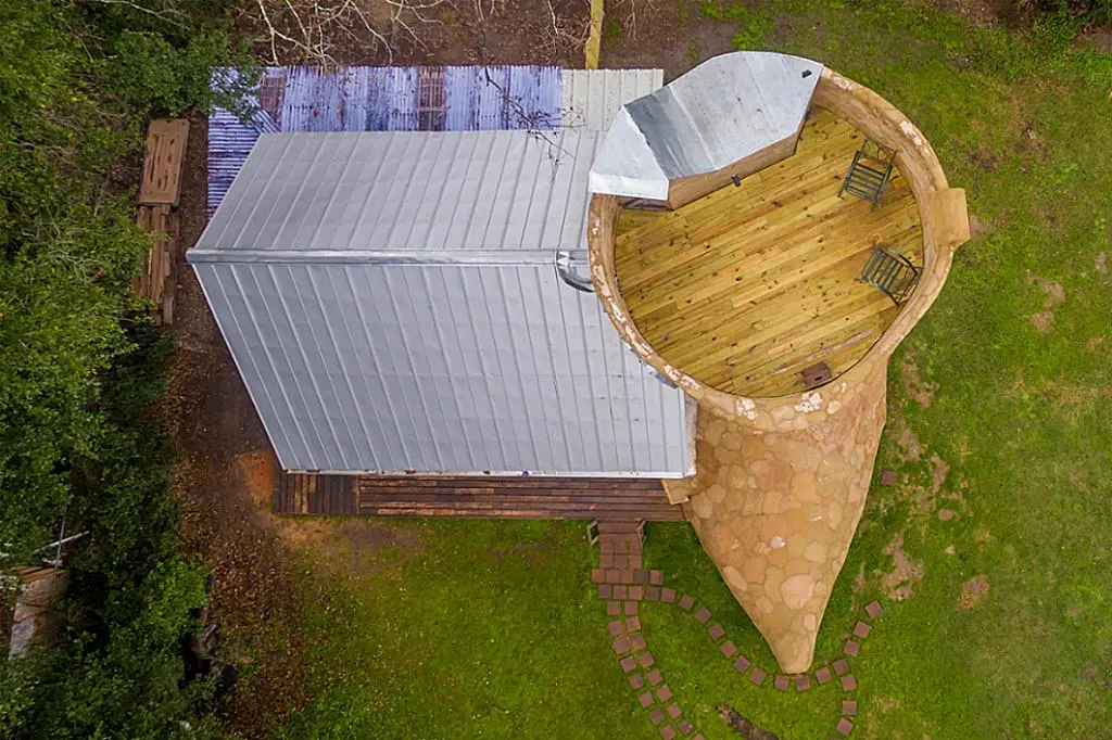 Bird's eye view of the Cowboy Boot House