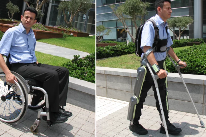 The ReWalk robotic exoskeleton is designed to get paraplegics out of their wheelchairs