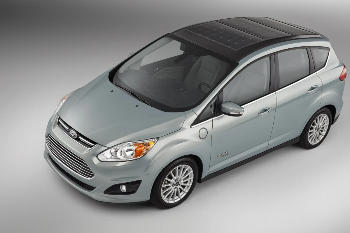 The C-Max Solar Energi Concept uses solar panels on its top for charging