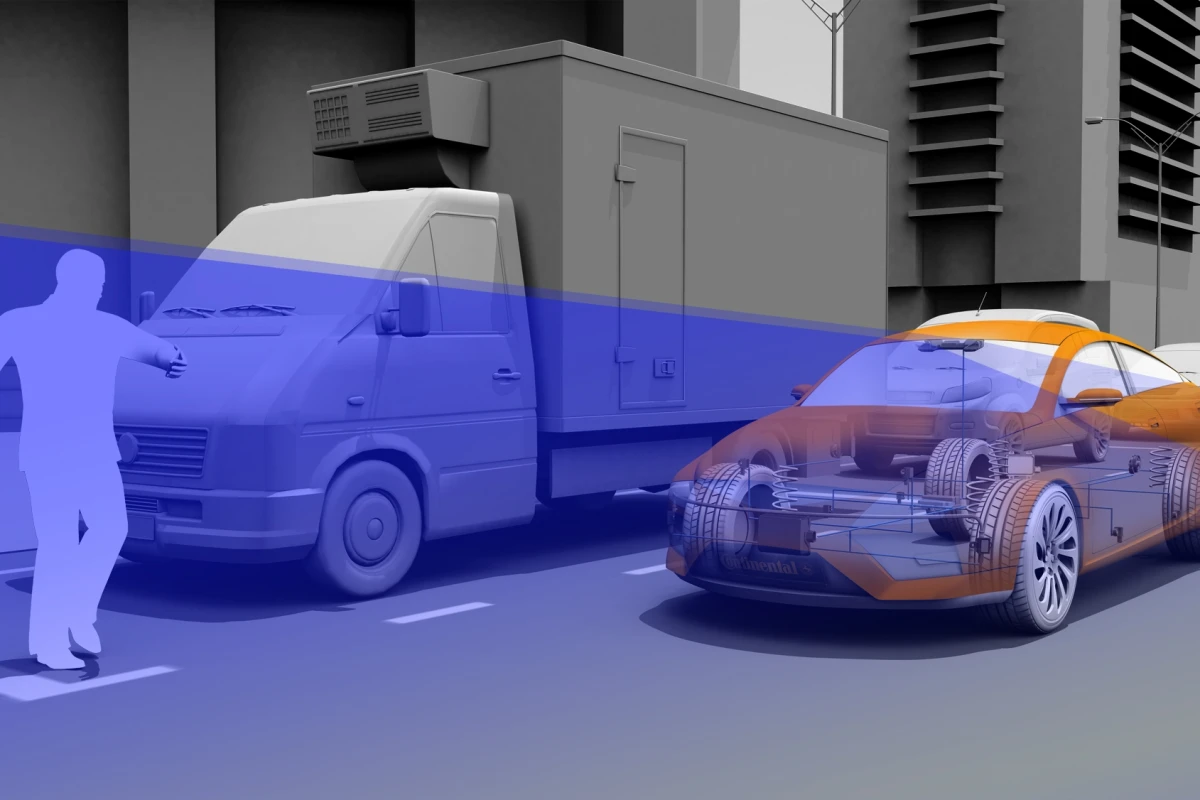 Continental has announced that its ContiGuard forward-looking braking system will now be equipped with two cameras, giving it stereo vision
