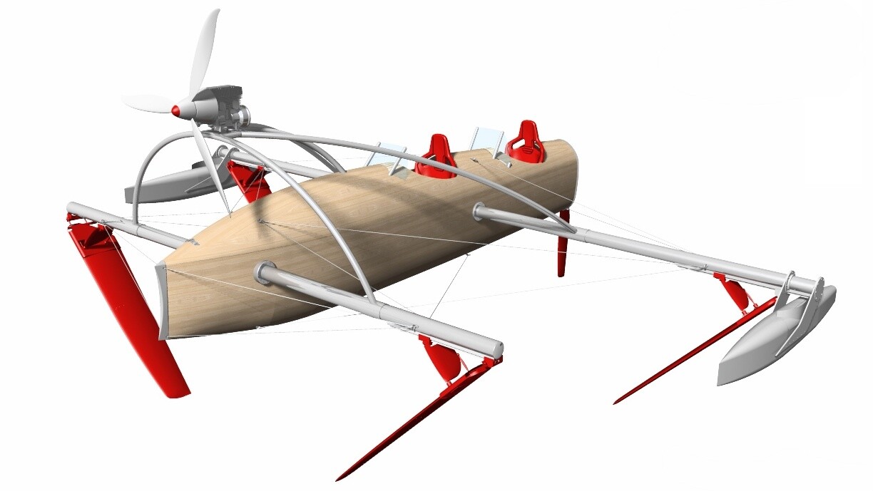 The prototype wFoil 18 Albatross