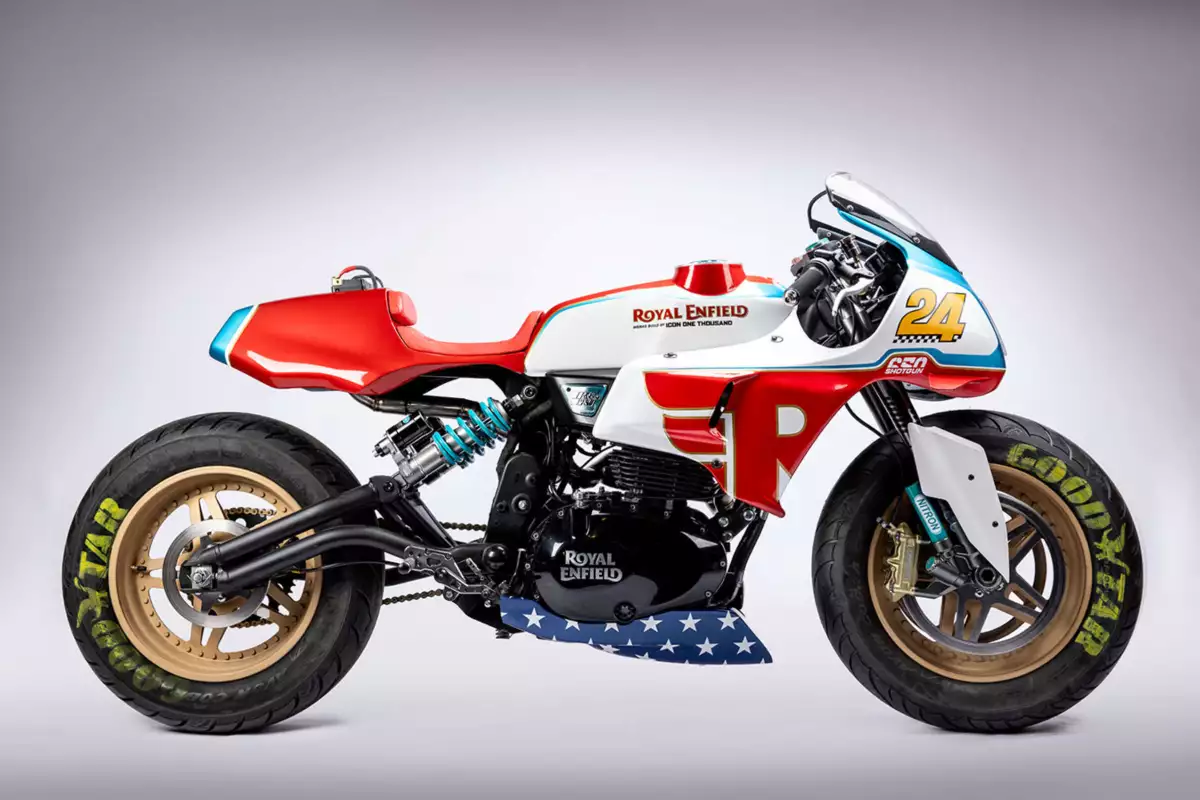 Oregon-based ICON Motosports' custom café racer based on the Royal EnfieldShotgun 650