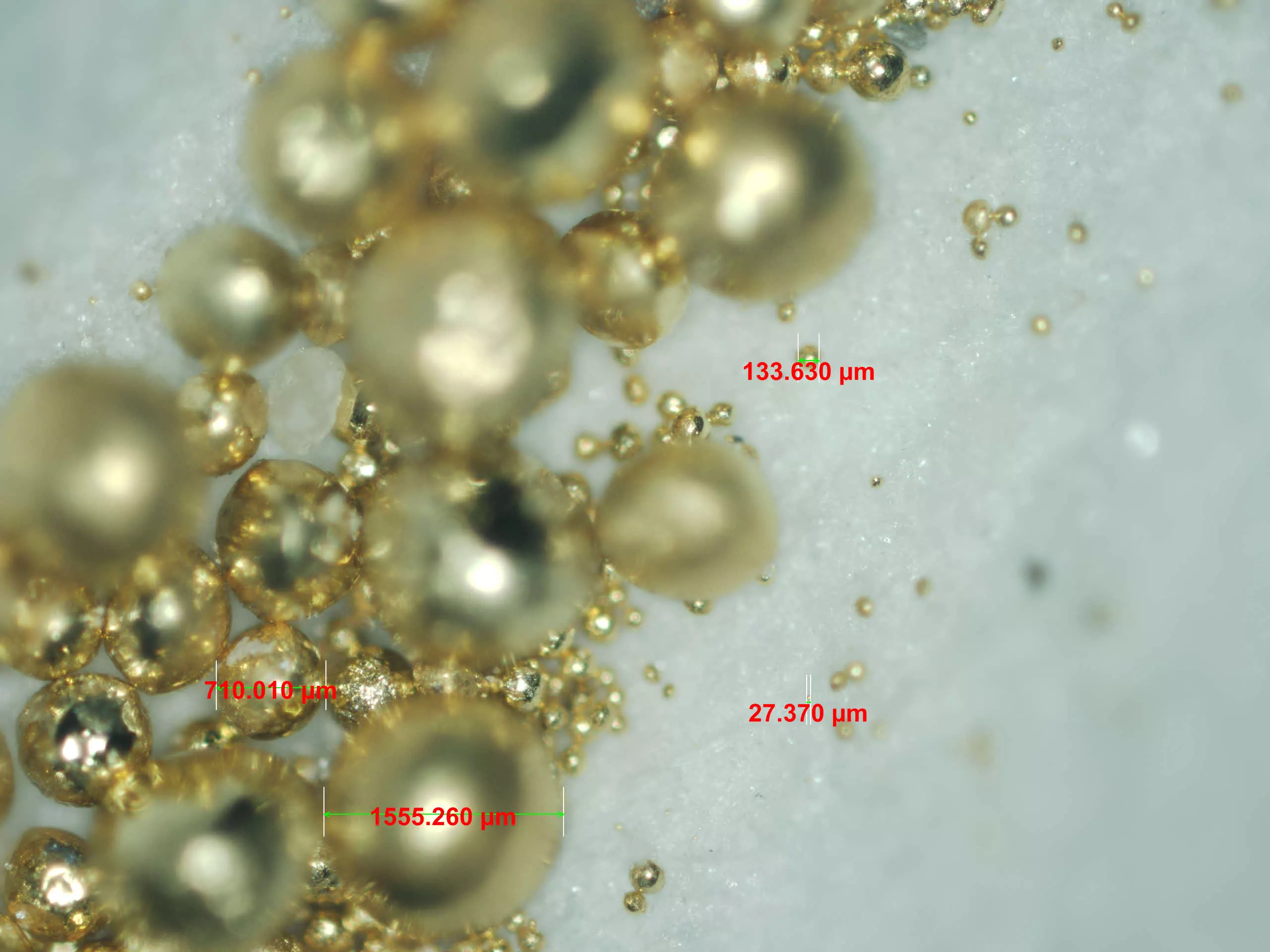 Detail of the extracted gold (Photo: Adam Brown)