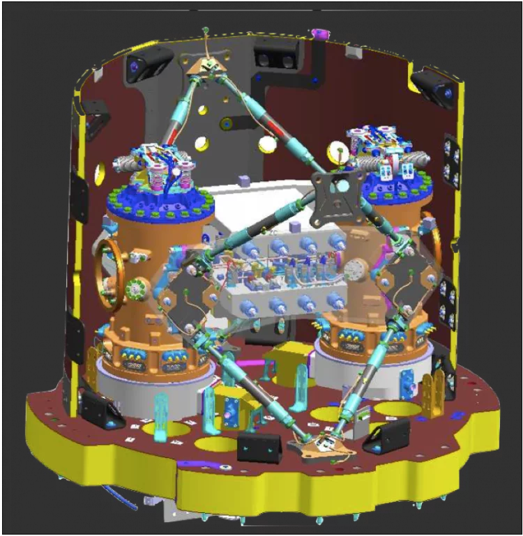 Computer graphics of the LTP (Image: eLISA consortium)