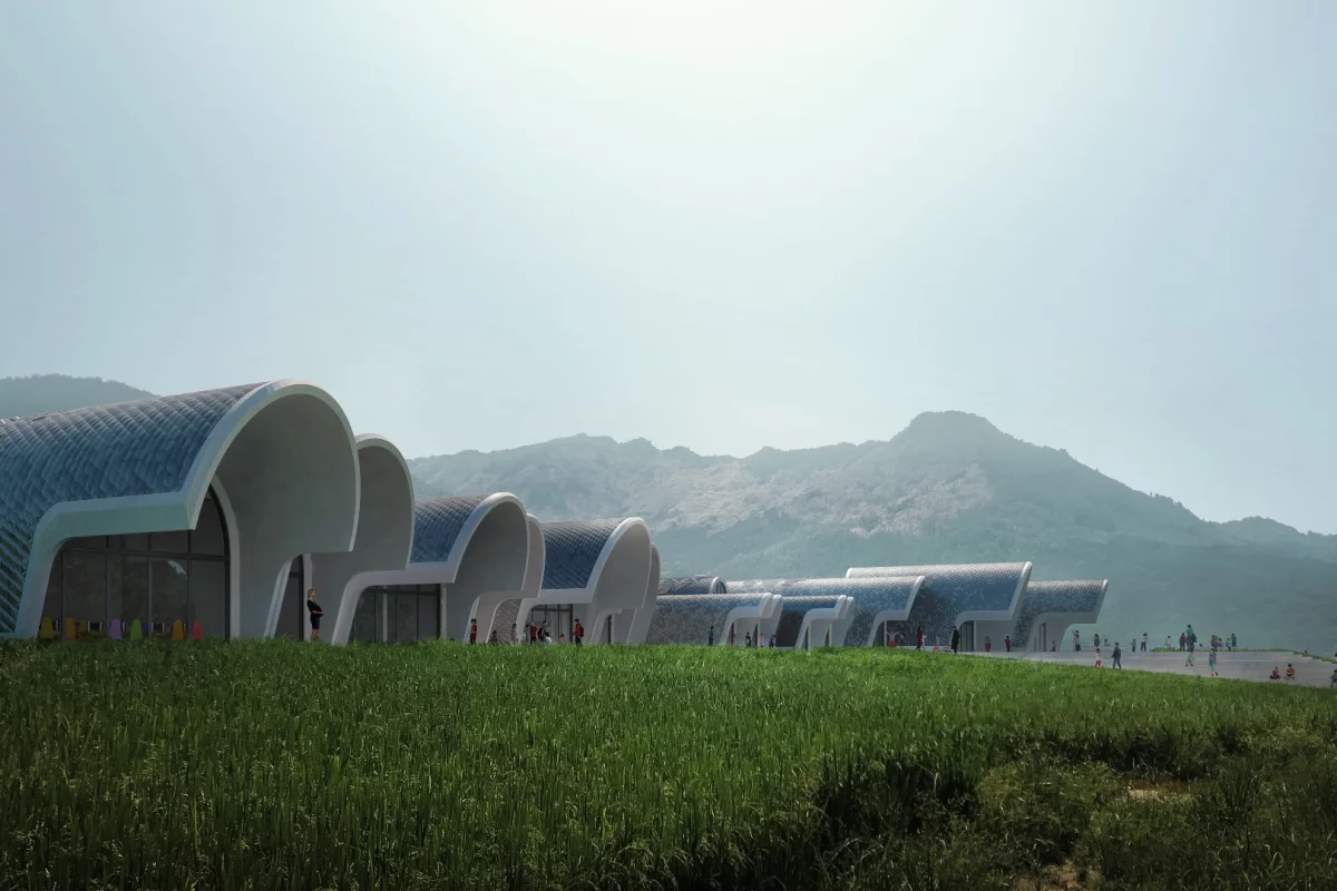 The Lushan Primary School is slated for a rural area north-west of Nanchang, the capital of Jiangxi Province, China