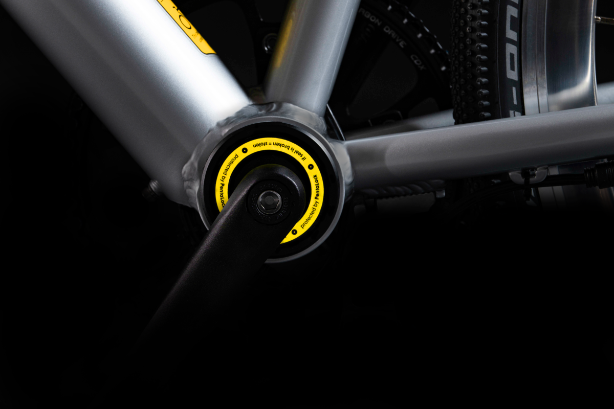 The PentaLock is designed to be built into the bike, as opposed to being retrofitted onto existing bicycles