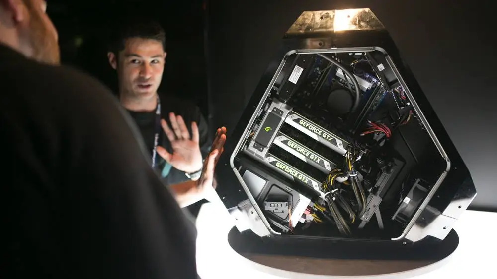 Alienware's new Area-51 gaming system on display at PAX Prime 2014 in Seattle