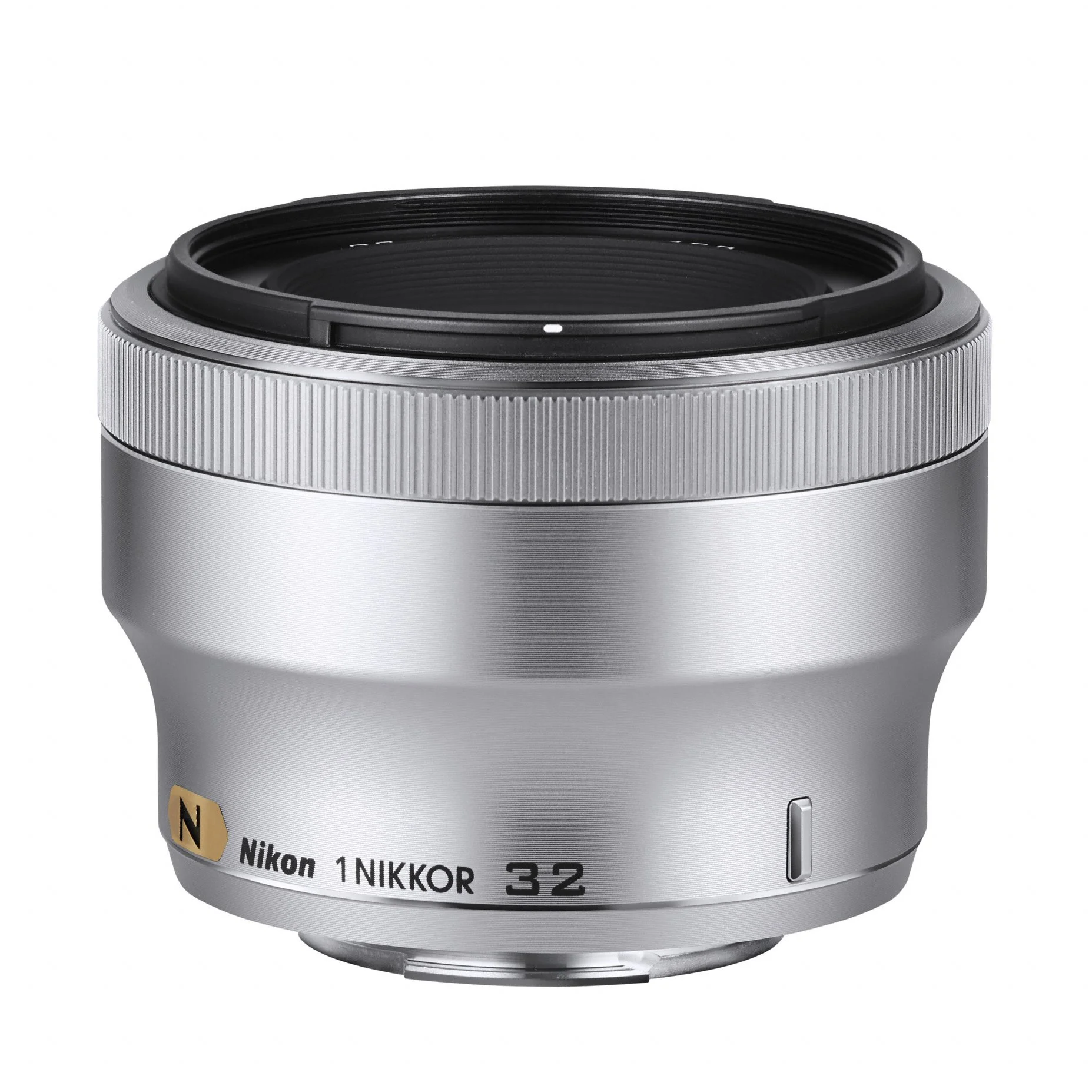 The Nikon 1 NIKKOR 32mm f/1.2 will be available in silver or black