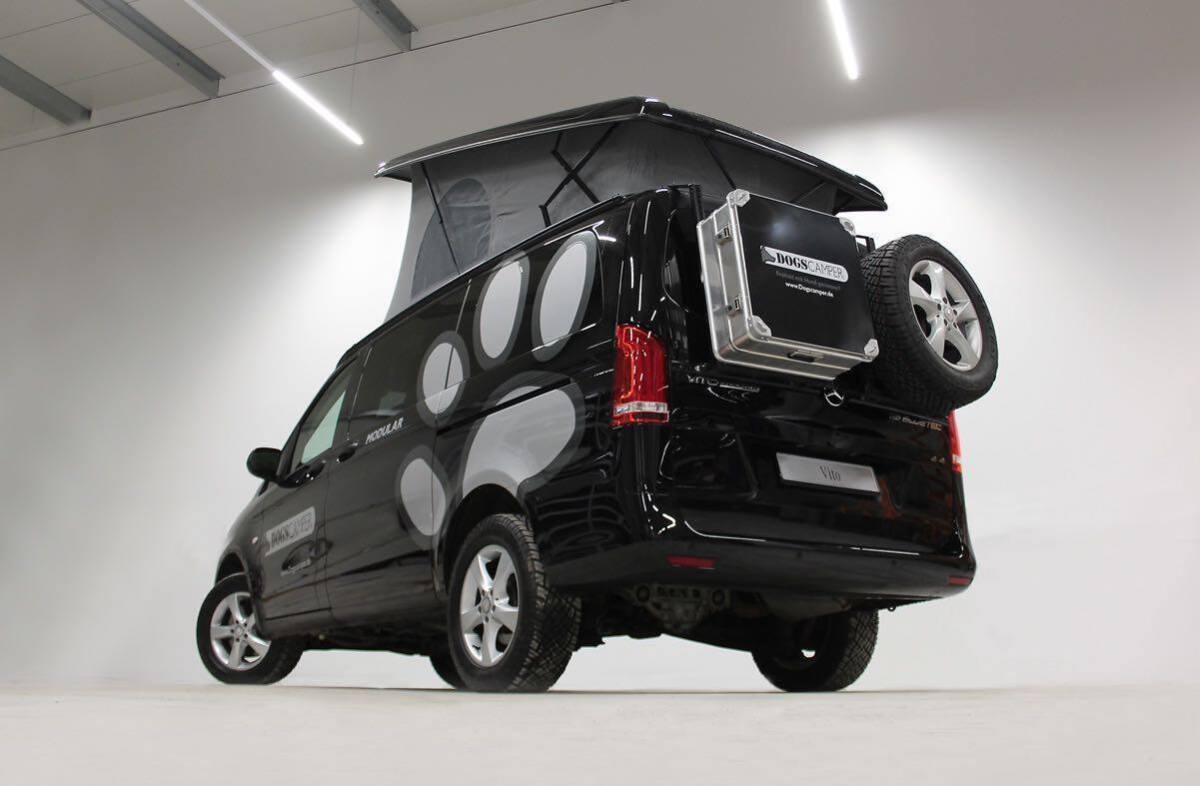 The Dogscamper is available in Europe on the Mercedes Vito (pictured) and VW T6 and in North America on the Mercedes Metris