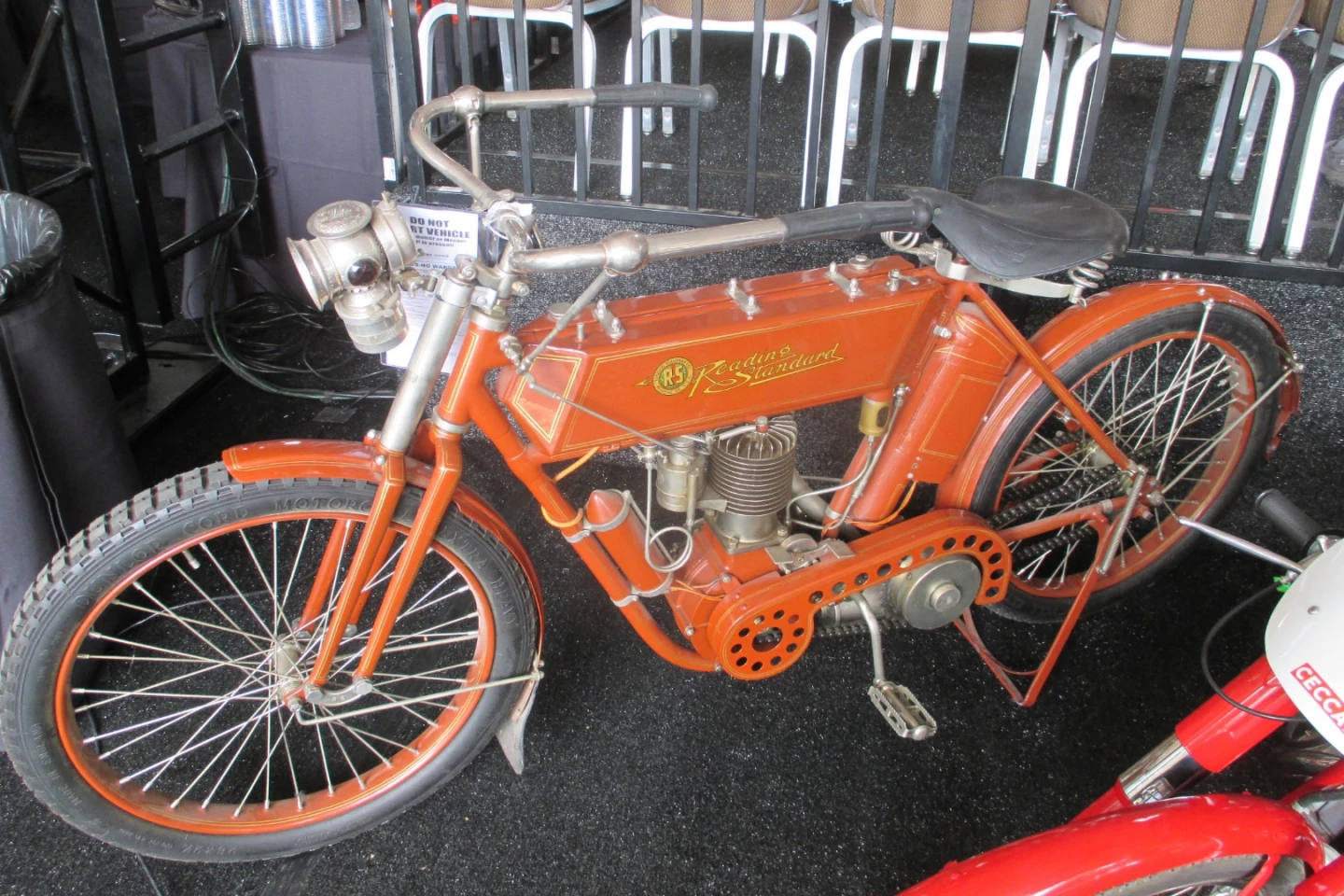 1910 Reading-Standard Single | High Bid: $25,000 | Estimate: $40,000 - $50,000 | Auctioneer: Mecum | Lot F204 | Auction Description