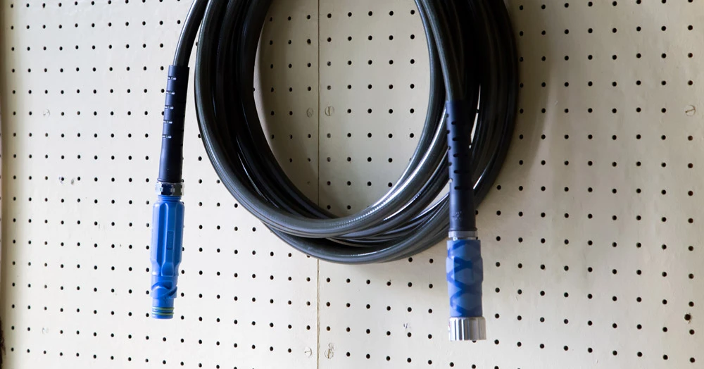 The company claims its gear to be leak-proof so there's no need to drain the hose before storage
