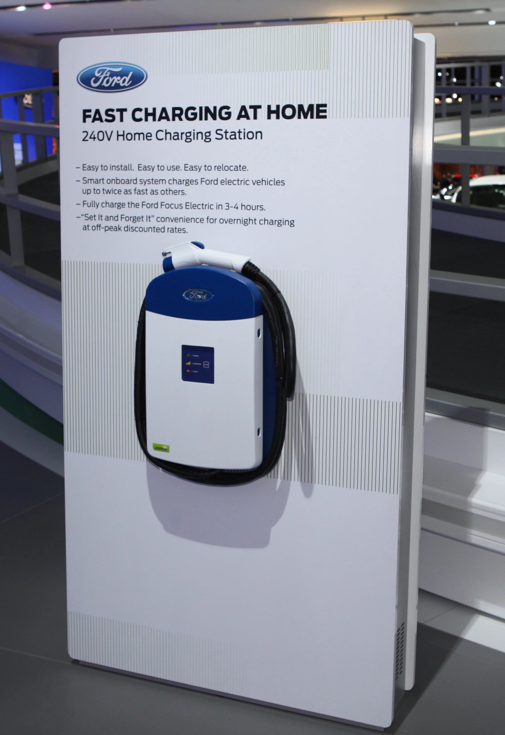The home charging station for the Ford Focus Electric