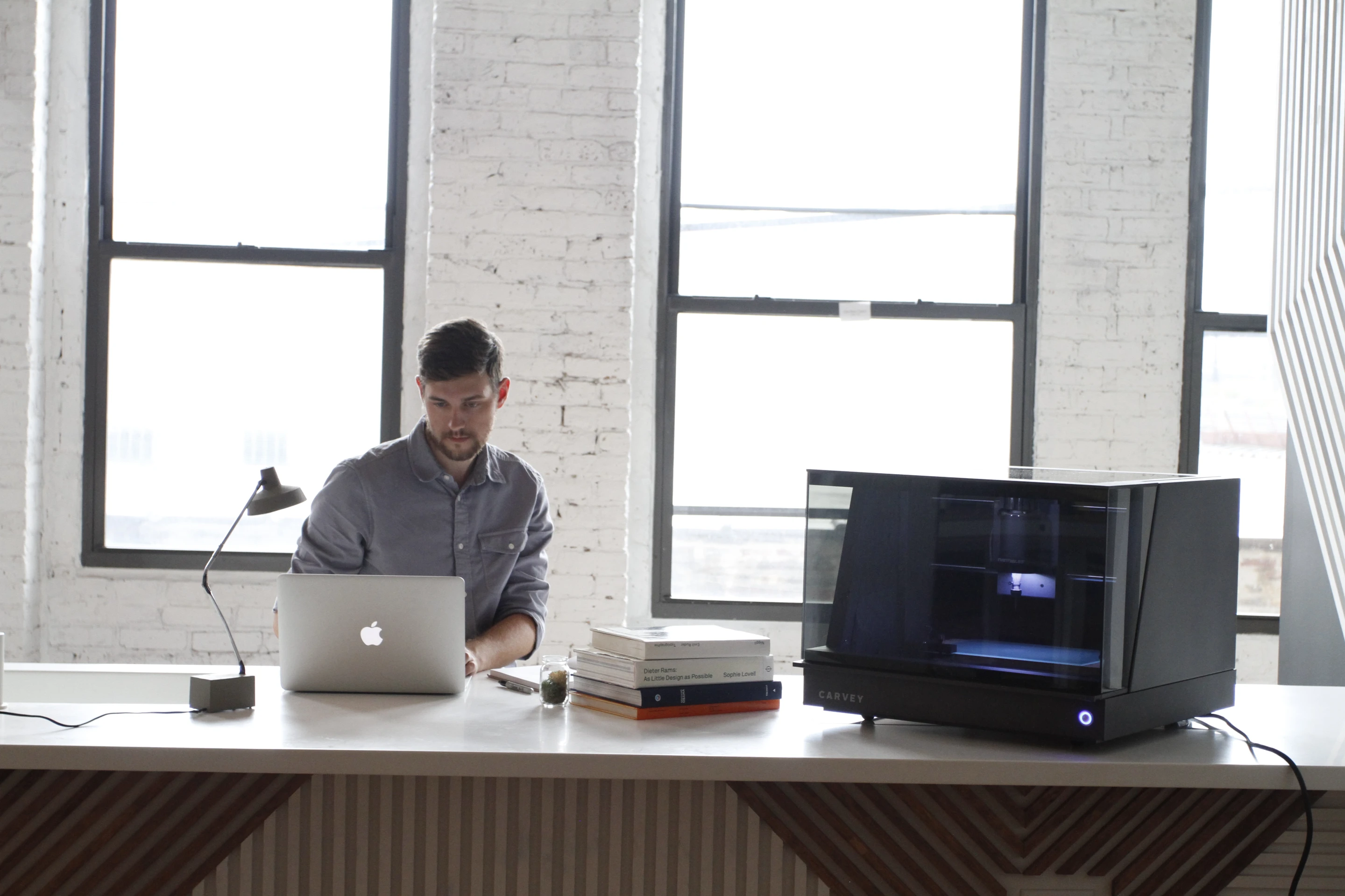 Carvey is a desktop 3D carving machine