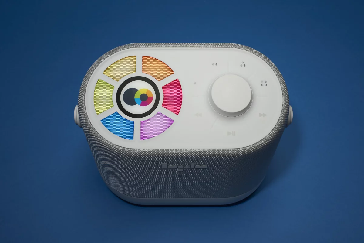 The Ellodee Sound Companion is a kid-friendly audio-focused console for music and stories