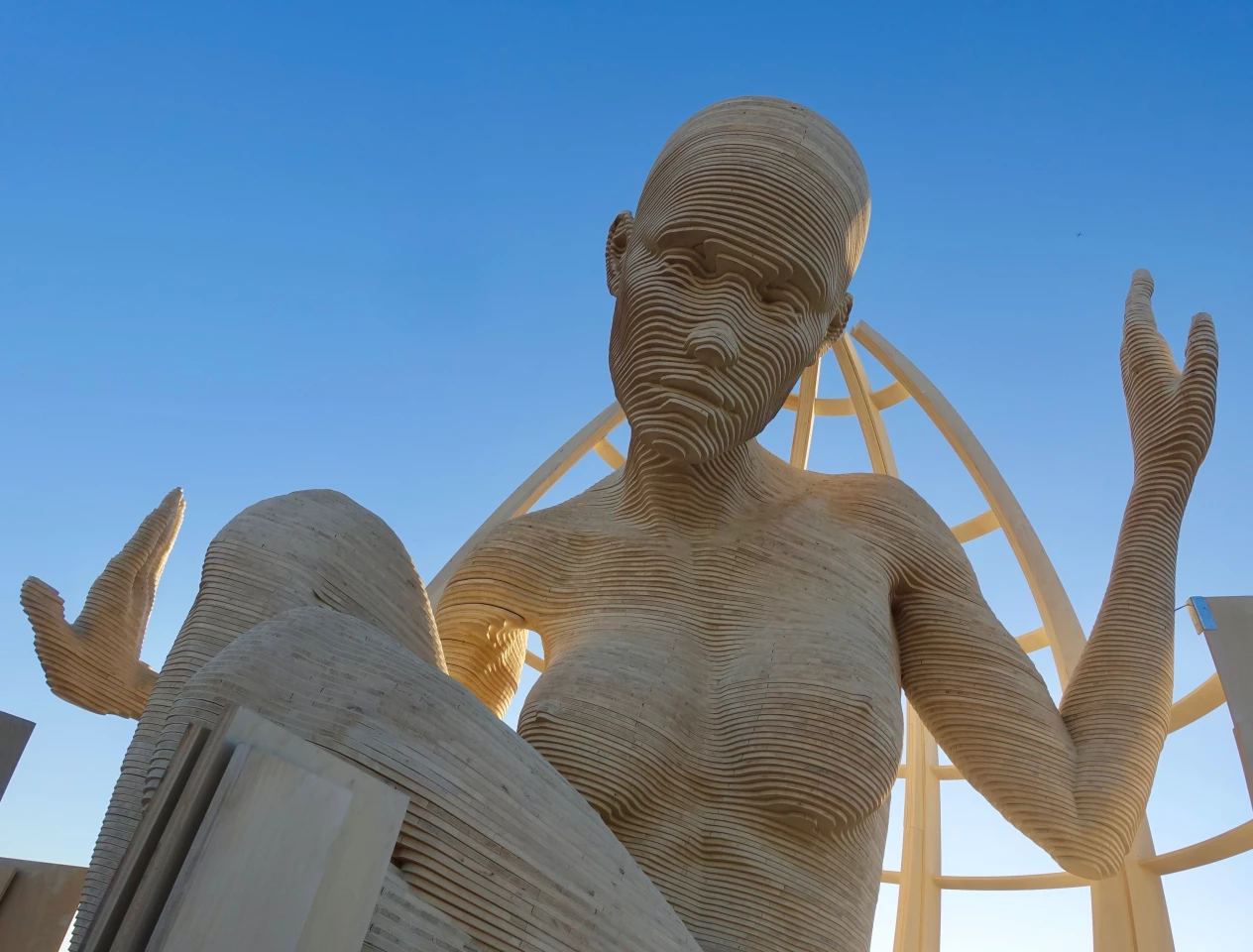 Mariposita, a 21-foot-tall sculpture on display at Burning Man 2019