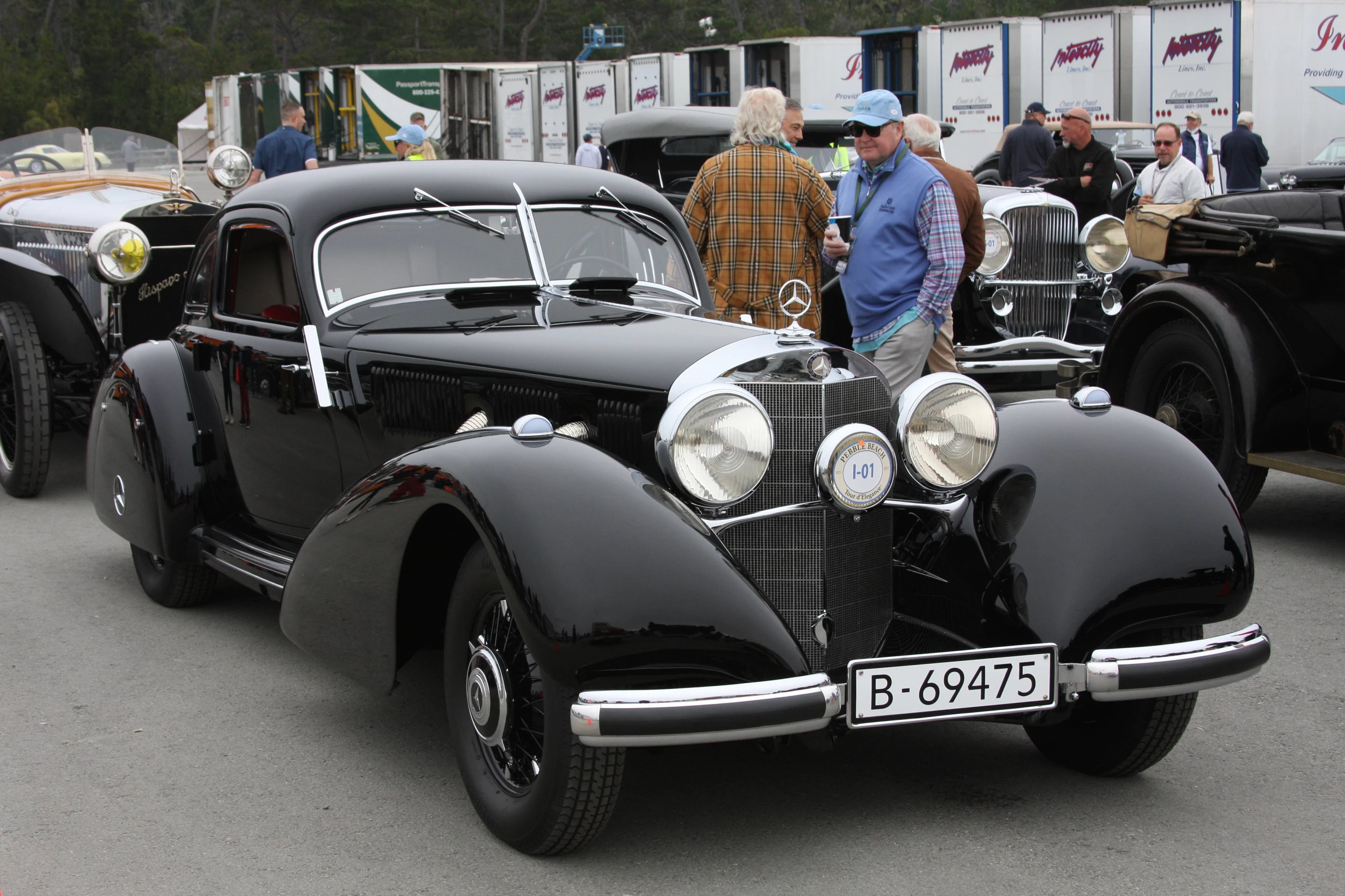 This 1938 Mercedes-Benz 540K Autobahn Kurier became one of the eight finalists in Peninsula Classics Best of the Best Award when it also became the 70th car to join the ranks of winners of the Best of Show Award at Pebble Beach. Built with the same chassis, drivetrain and mechanicals that are used on the Mercedes-Benz 540K Special Roadster, it might be a surprise to readers that in the 70-year history of the Pebble Beach Concours, a Mercedes-Benz 540K Special Roadster has never won a Pebble Beach Best of Show. The predecessor to the Mercedes-Benz 540K Special Roadster, the 500K Special Roadster, won it twice (1982 and 1986), and a 540K Special Cabriolet A won in 1973.