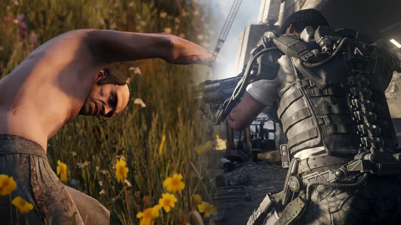 GTA V (left) and Call of Duty: Advanced Warfare (right)