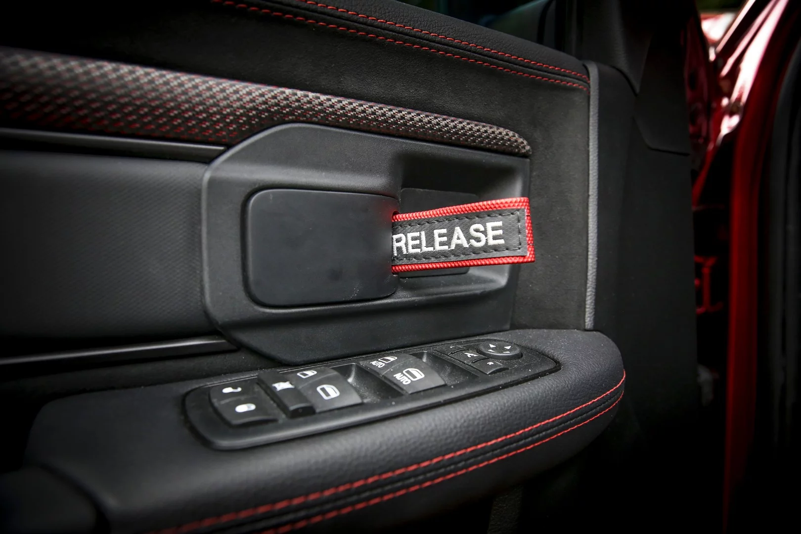 Another Rebel TRX concept feature: nylon door pulls