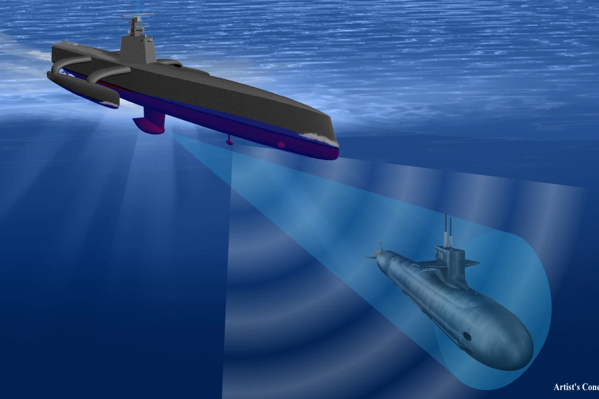 Artist's concept of the ACTUV in action (Image: DARPA)