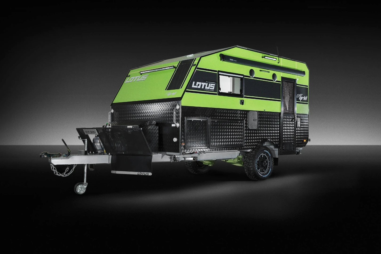 The Off Grid has a hard exterior and soft, cozy interior